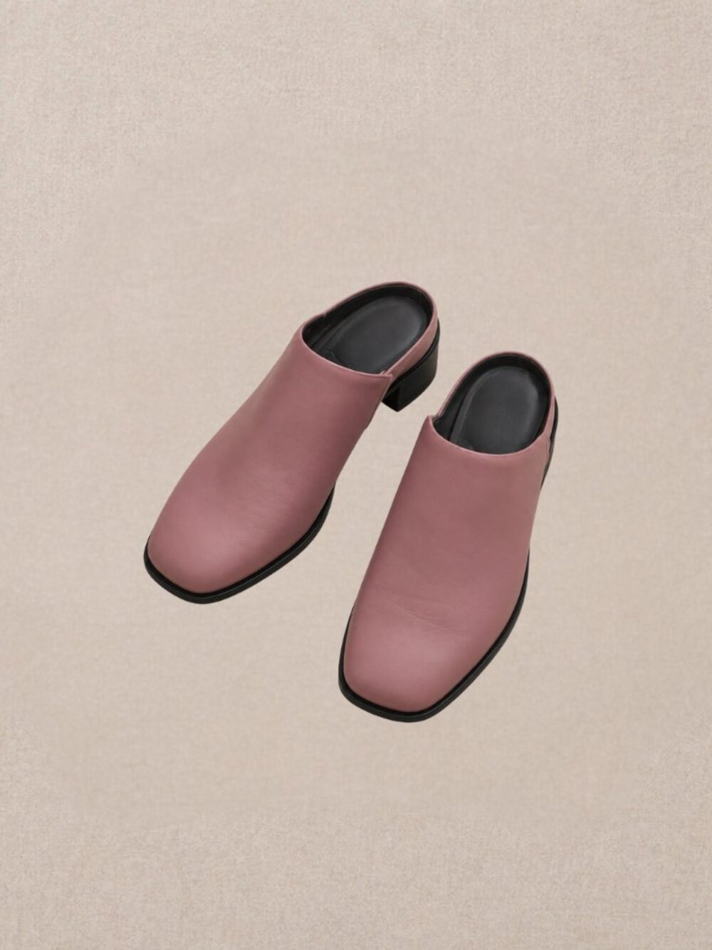 Donald J Pliner Mauve Silk Mule Clogs Womens 7 NIB Made in Spain Designer Shoes